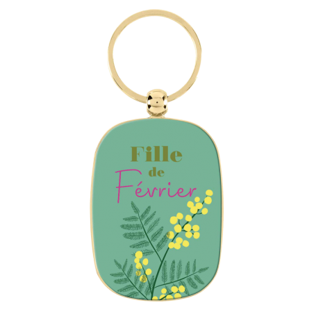 PORTE-CLES FILLE DE FEVRIER DLP