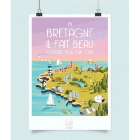 AFFICHE BRETAGNE LA LOUTRE AFFICHE BRETAGNE LA LOUTRE