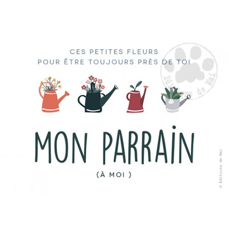 CARTES À PLANTER PARRAIN