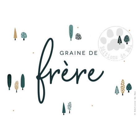 CARTES À PLANTER FRERE