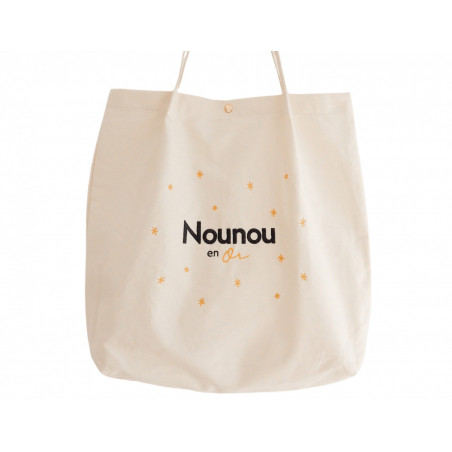 SAC CABAS NOUNOU EN OR