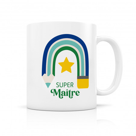 MUG SUPER MAITRE ARC CRAYON