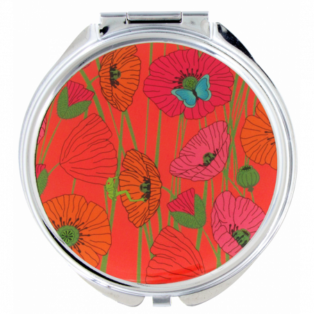 MIROIR DE POCHE COQUELICOT LADY LOOK PYLONES