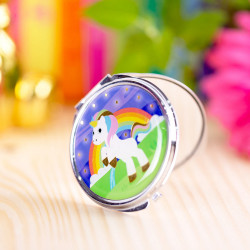 MIROIR DE POCHE LICORNE LADY LOOK PYLONES