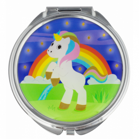 MIROIR DE POCHE LICORNE LADY LOOK PYLONES