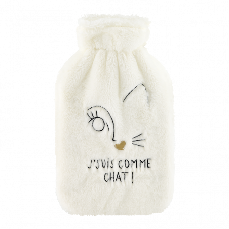 BOUILLOTTE J'SUIS COMME CHAT DERRIERE LA PORTE