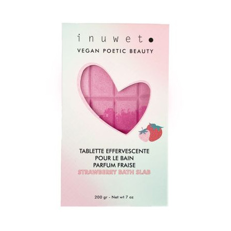 TABLETTE DE BAIN FRAISE EFFERVESCENTE 200gr TABLETTE DE BAIN FRAISE EFFERVESCENTE 200gr