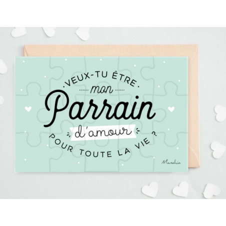PUZZLE VEUX-TU ÊTRE MON PARRAIN