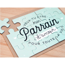PUZZLE VEUX-TU ÊTRE MON PARRAIN