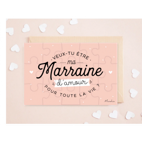PUZZLE VEUX-TU ÊTRE MA MARRAINE