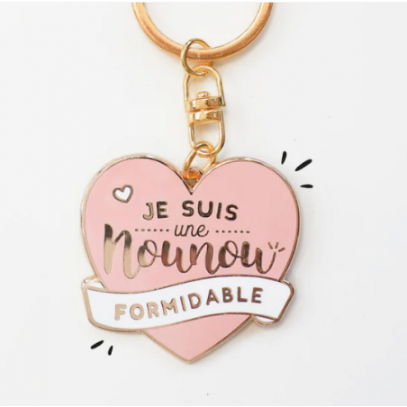 PORTE-CLÉS NOUNOU FORMIDABLE
