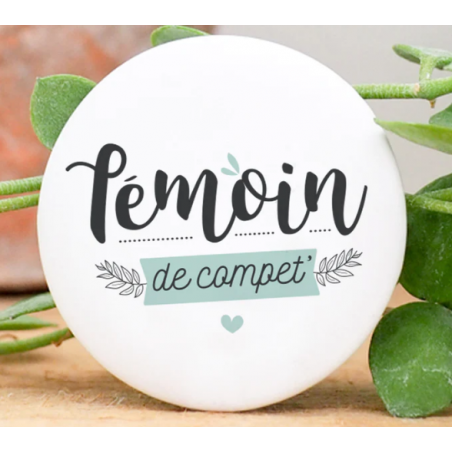 BADGE TÉMOIN DE COMPET' BLEU