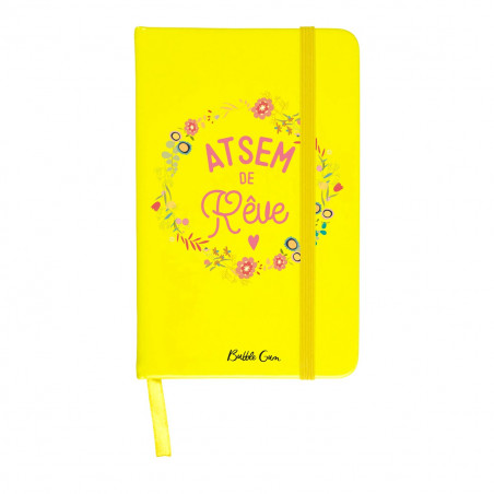 CARNET ATSEM DE REVE A6 JAUNE