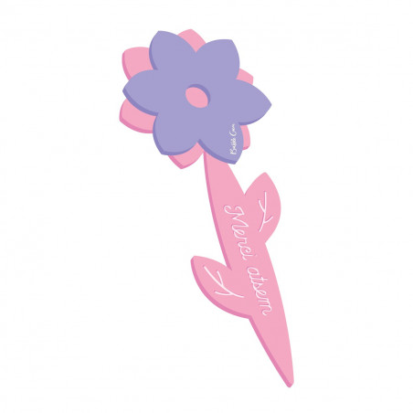 MARQUE PAGE MERCI ATSEM FLEUR