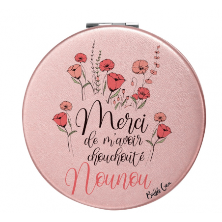 MIROIR DE POCHE MERCI NOUNOU