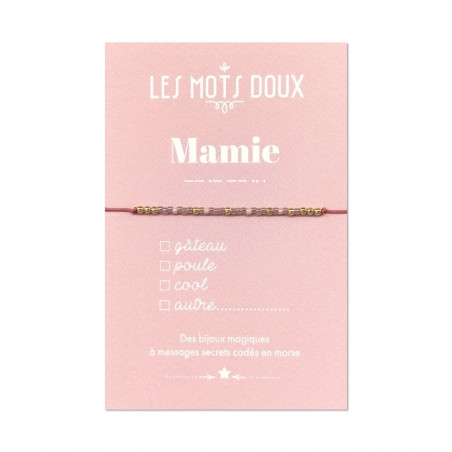 BRACELET MAMIE ROSE PALE IRISE BRACELET MAMIE ROSE PALE IRISE