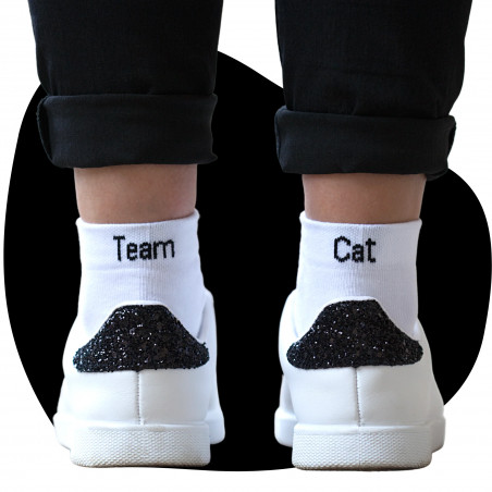 CHAUSSETTES TEAM CAT 36/40 BLANC KLAK CHAUSSETTES TEAM CAT 36/40 BLANC KLAK