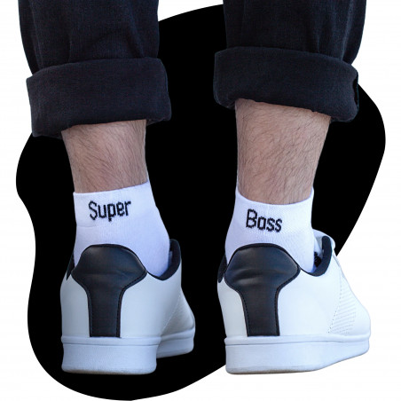 CHAUSSETTES SUPER BOSS 41/46 BLANC KLAK CHAUSSETTES SUPER BOSS 41/46 BLANC KLAK