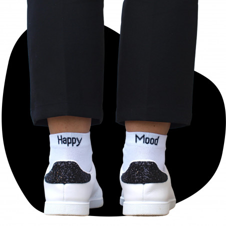 CHAUSSETTES HAPPY MOOD 41/46 BLANC KLAK CHAUSSETTES HAPPY MOOD 41/46 BLANC KLAK