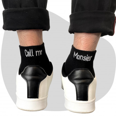 CHAUSSETTES CALL ME MONSIEUR 41/46 NOIR KLAK CHAUSSETTES CALL ME MONSIEUR 41/46 NOIR KLAK