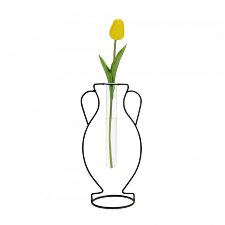 VASE HELLAS SILHOUETTE NOIR ME