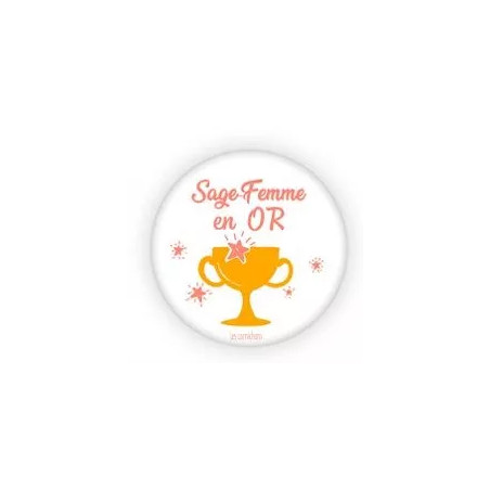 MAGNET DECAPSULEUR SAGE FEMME EN OR