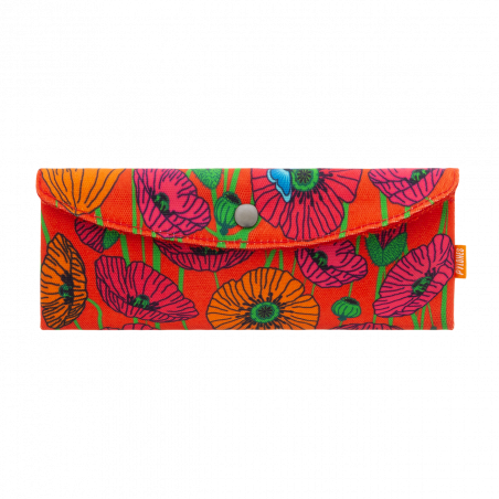 POCHETTE COQUELICOT BROSSE A DENTS PYLONES POCHETTE COQUELICOT BROSSE A DENTS PYLONES