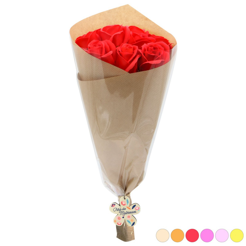 BOUQUET FLEURS DE SAVON PERLE DE MAITRESSE